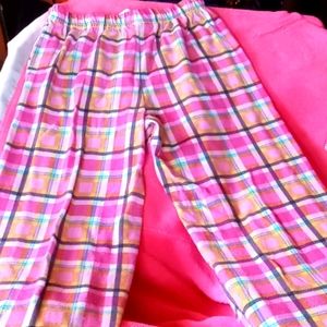 Pink pajama pants